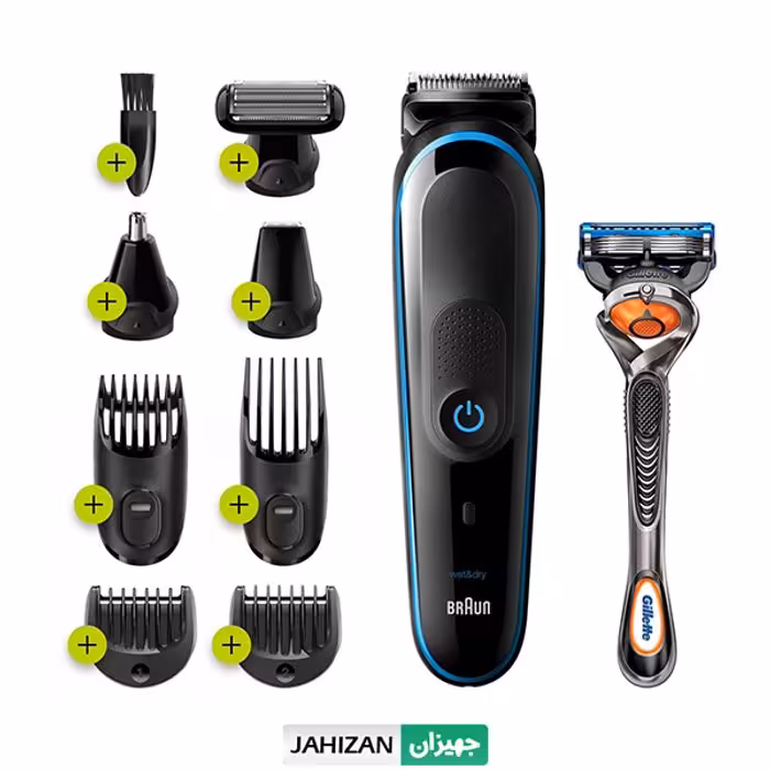 ست ماشین اصلاح موی صورت و بدن براون مدل MGK5280