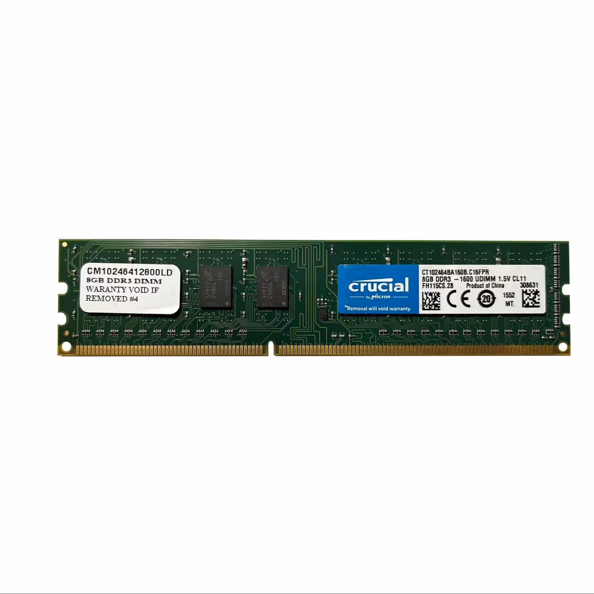 رم دسکتاپ DDR3 دوکاناله 1600 مگاهرتز CL11 کروشیال مدل C16FPR ظرفیت 8 گیگابایت