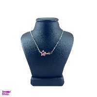 گردنبند نقره زنانه سواروسکی مدل بخند و ستاره کد 9877848
