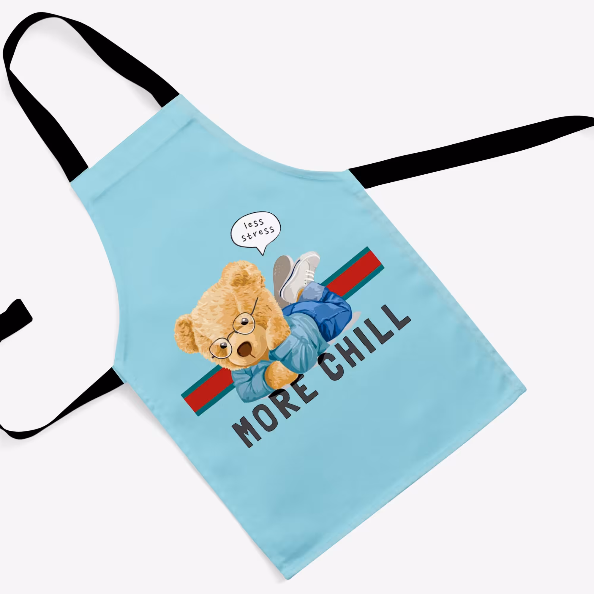 پیشبند تدی مخمل چاپ دیجیتال قابل شستشو و رنگ ثابت دارای آستر ضدآب کد 48