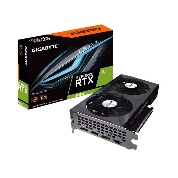 کارت گرافیک گیگابایت GeForce RTX 3050 EAGLE 2X 8G OC