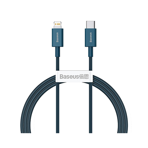 کابل 1 متری Type-C به Lightning بیسوس مدل Baseus Superior Series PD 20W CATLYS-A03 رنگ آبی