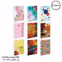 دفتر 200 خطی تکرنگ فنری رستا