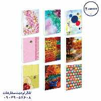 دفتر 200 خطی تکرنگ فنری رستا