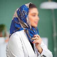 باندانا مینی اسکارف نخی طرح پیچازی کاربنی ارسال رایگان 