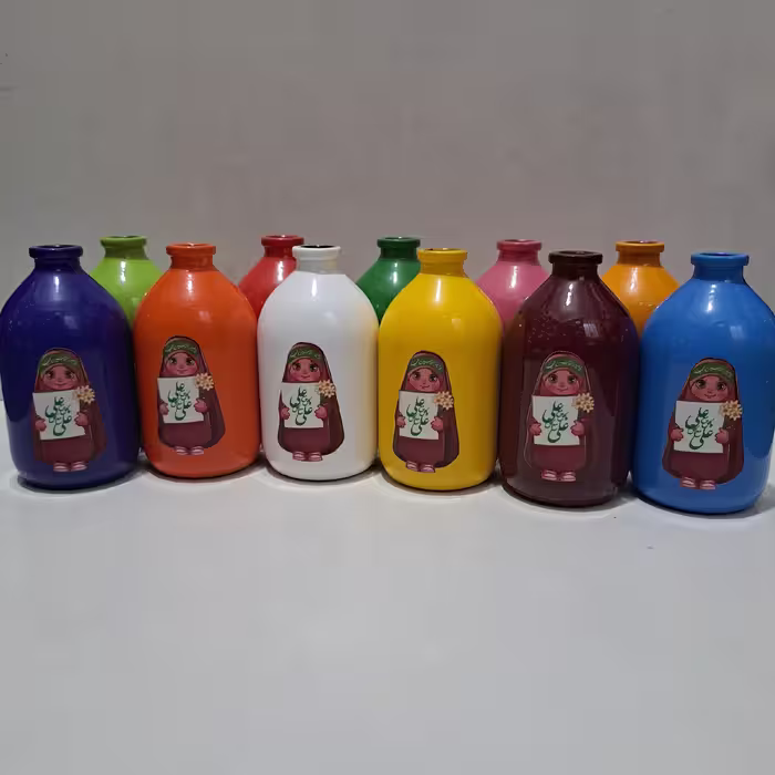 گلدان طرح علوی بسته 5 عددی با نوشته یا علی دخترانه ارتفاع 10 پهنا 5 مناسب هدیه جشن قرآن روز دختر غدیر میلاد امام علی ع 