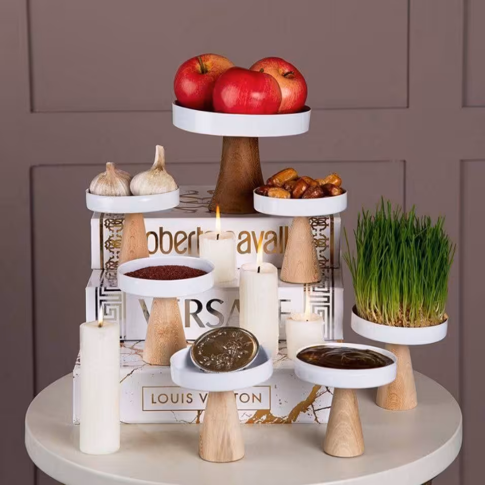 هفت سین پایه چوبی