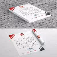 طرح لایه باز سربرگ شرکتی خلاقانه A4 | گرافیک با طعم تربچه