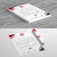 طرح لایه باز سربرگ شرکتی خلاقانه A4 | گرافیک با طعم تربچه