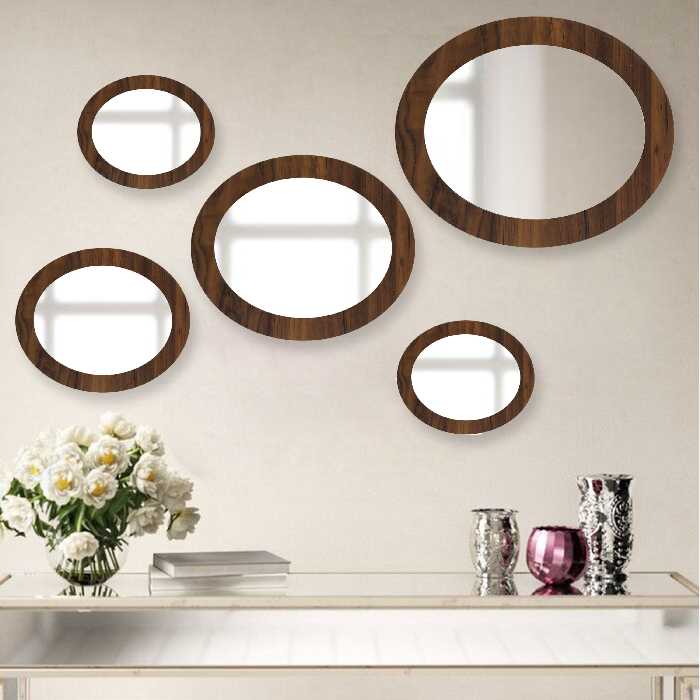 آینه الف مدل نگین مجموعه 5 عددی