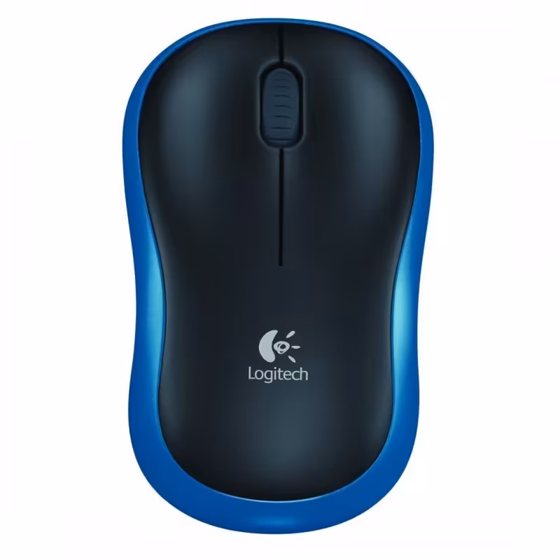 ماوس بی‌ سیم لاجیتک Mouse Logitech M185 (آبی)