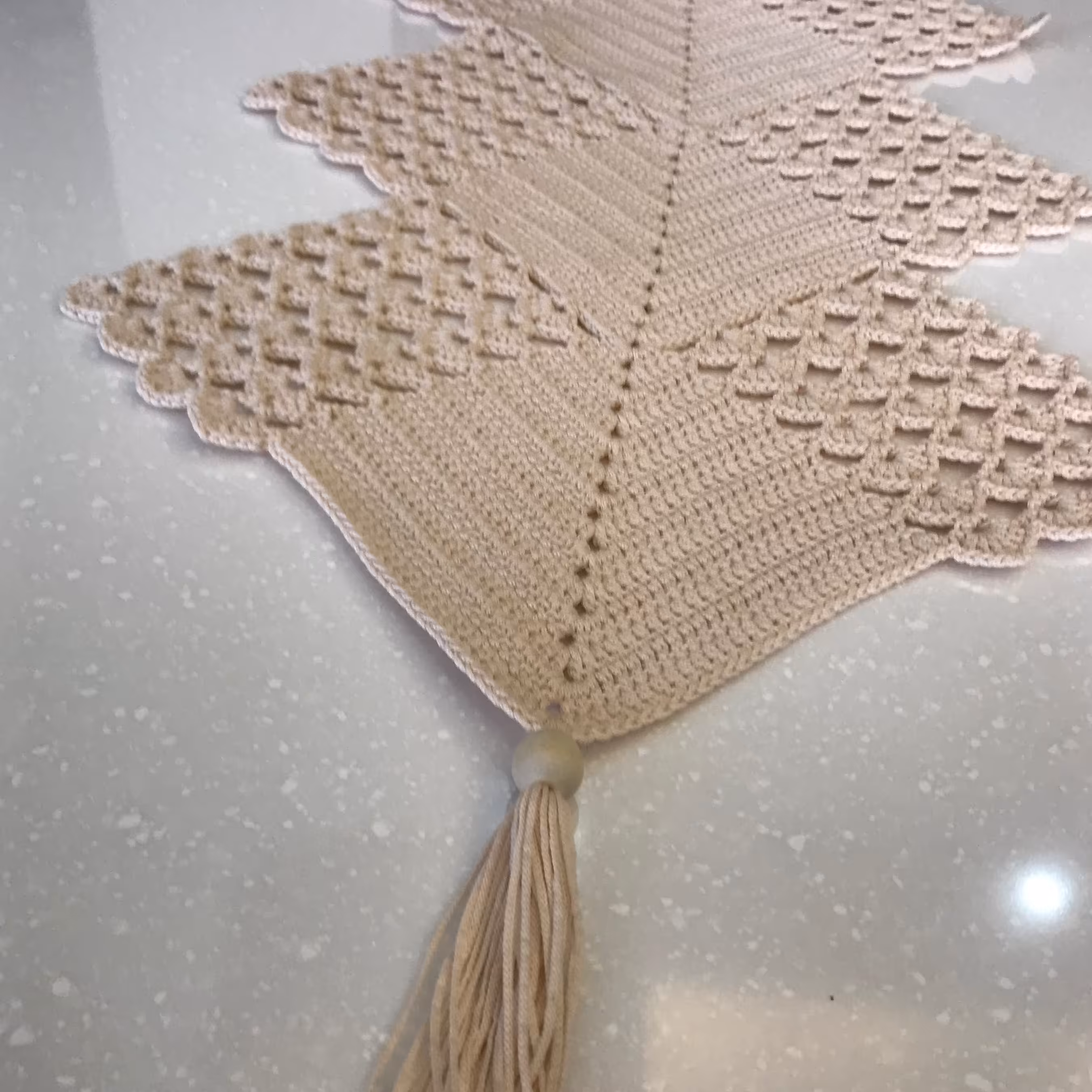 رومیزی مکرومه بافی