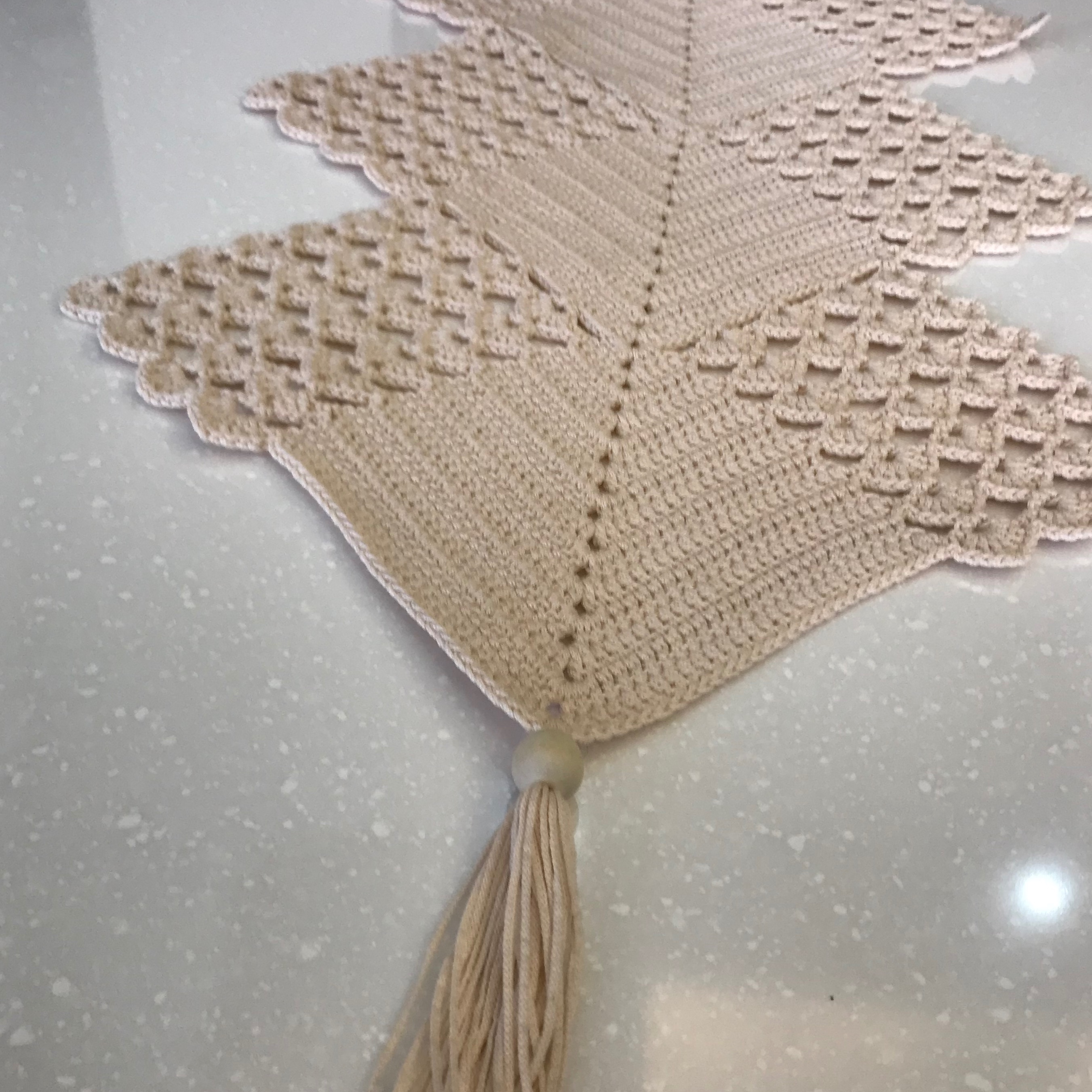 رومیزی مکرومه بافی