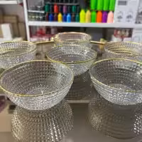 پیاله 6عددی لب طلا کد آرون باارسال رایگان