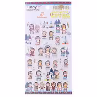 برچسب (استیکر) فانتزی کد 15s-c555 طرح سرخ پوست FUNNY