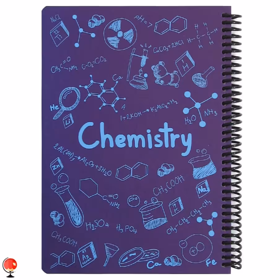 دفتر مشق 100 برگ سیمی شیمی رنگ بنفش دات نوت