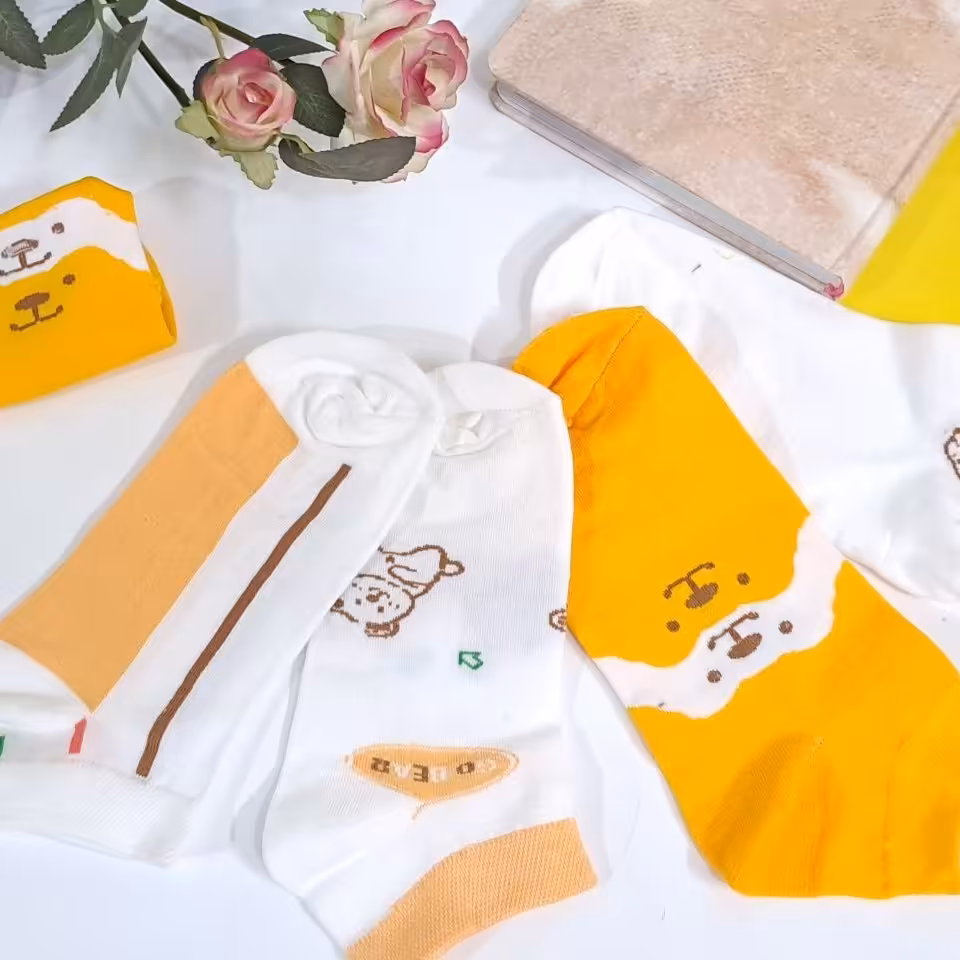 جوراب مچی طرح دار فانتزی اعلاء عمده (پک 12 تایی)