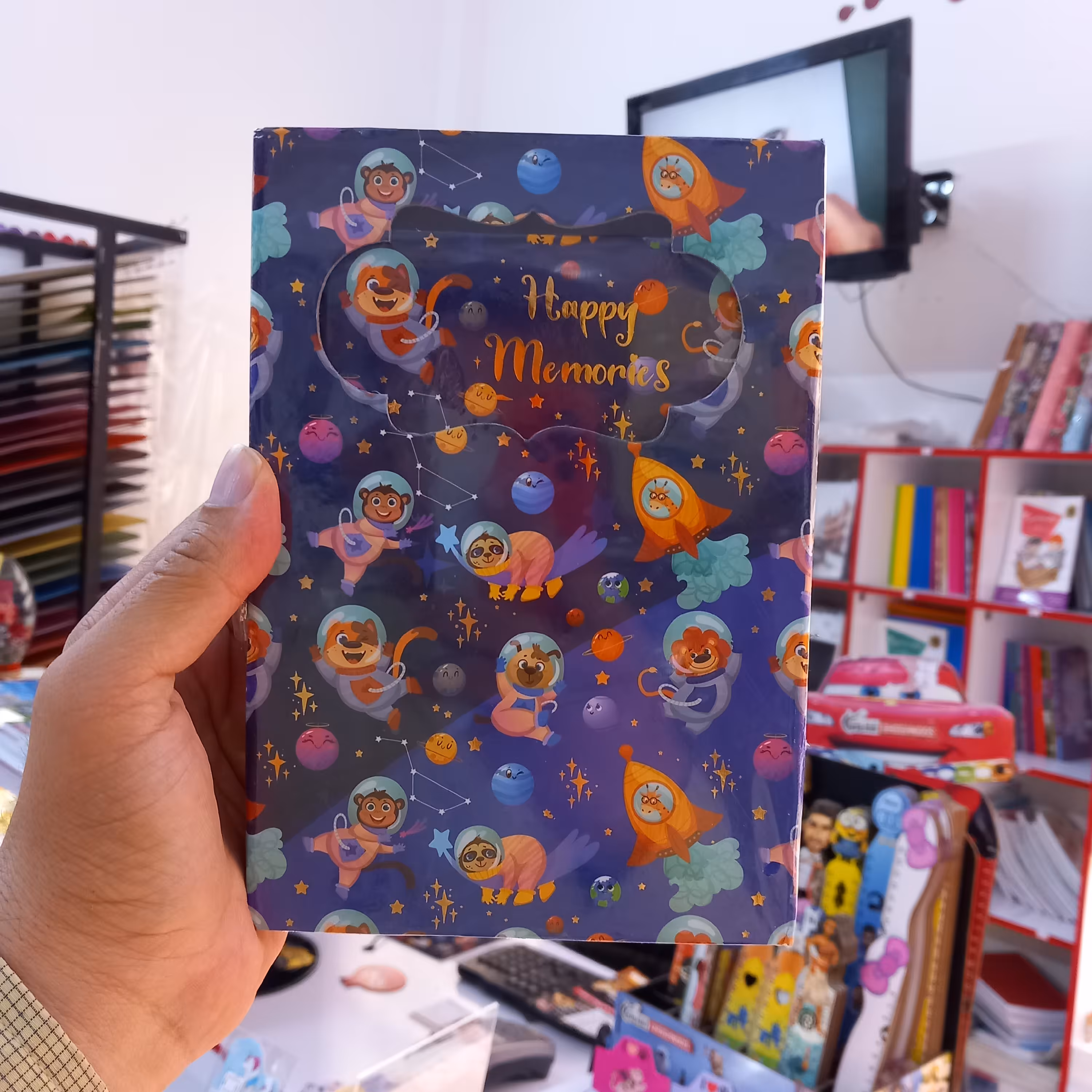 دفترچه خاطرات قفل دار مدل حیوانات فضانورد