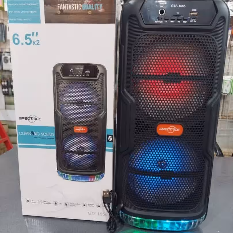 اسپیکر بلوتوثی قابل حمل مدل GTS-1565 همراه با جامیکروفون