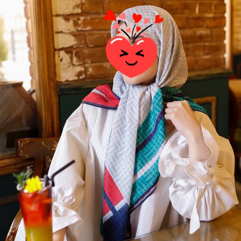 روسری ساده  نخ