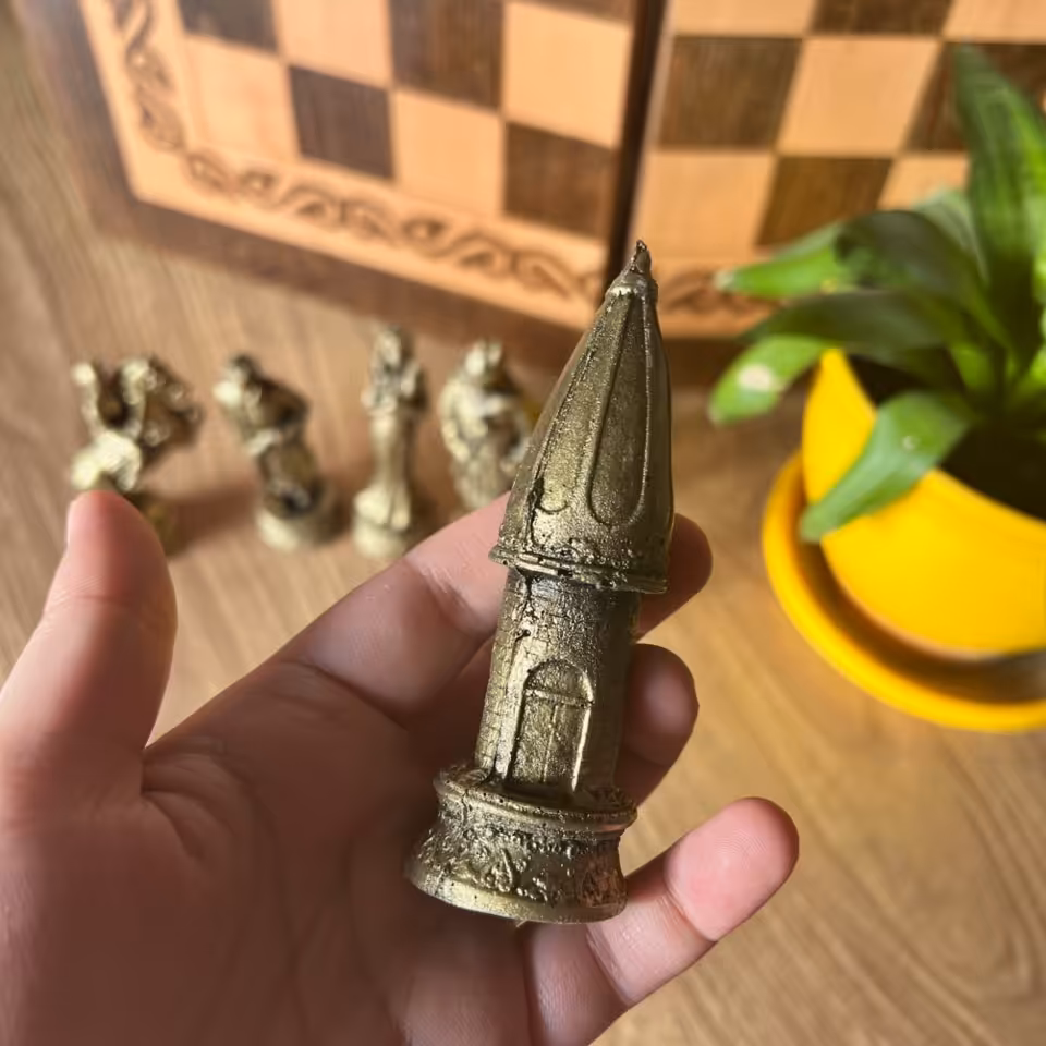 مهره شطرنج پلی استری 16 عددی کد17