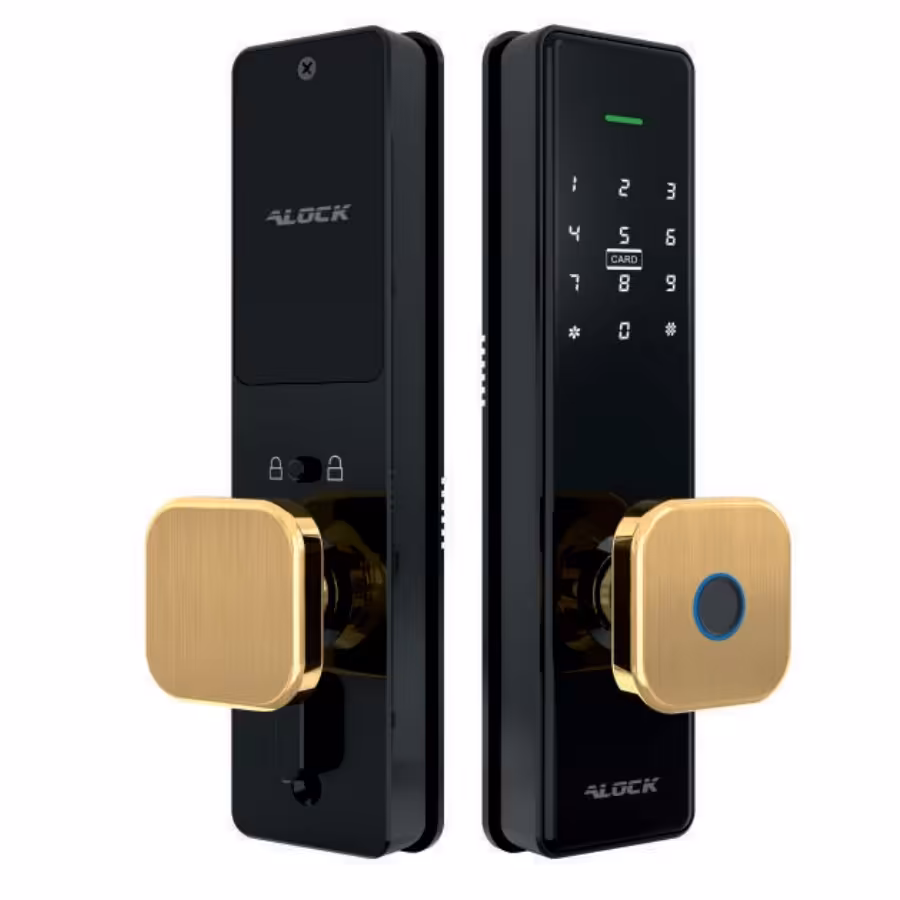 دستگیره دیجیتال هوشمند alock الاک مدل s350 پلاس طلایی