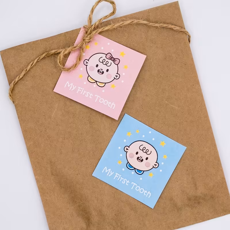 تگ دندونی و لیبل دندونی مدل کودک خندان، 60 عددی، 5 سانتی متری