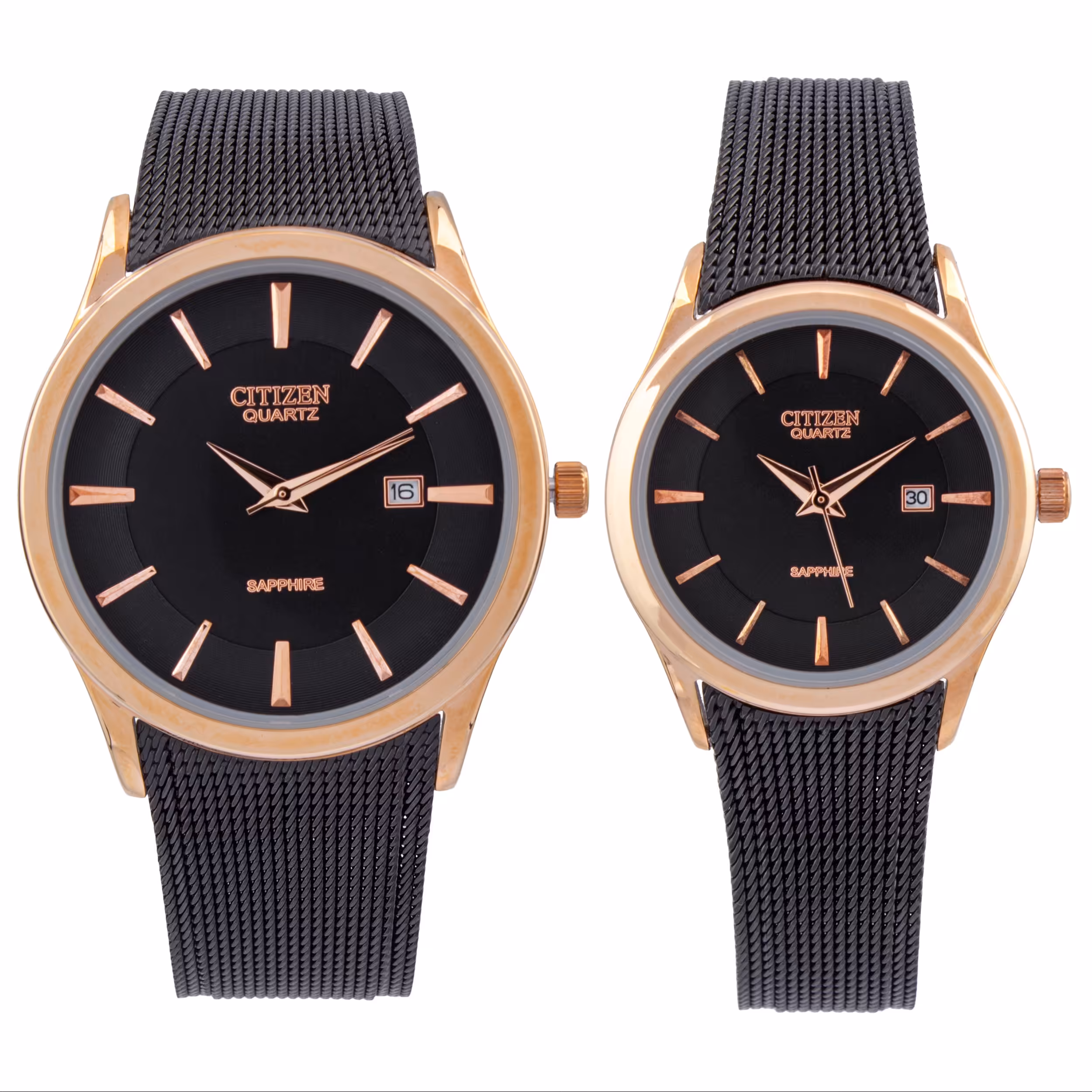 ست ساعت مچی عقربه ای زنانه و مردانه- سیتی زن- مدل WS-62