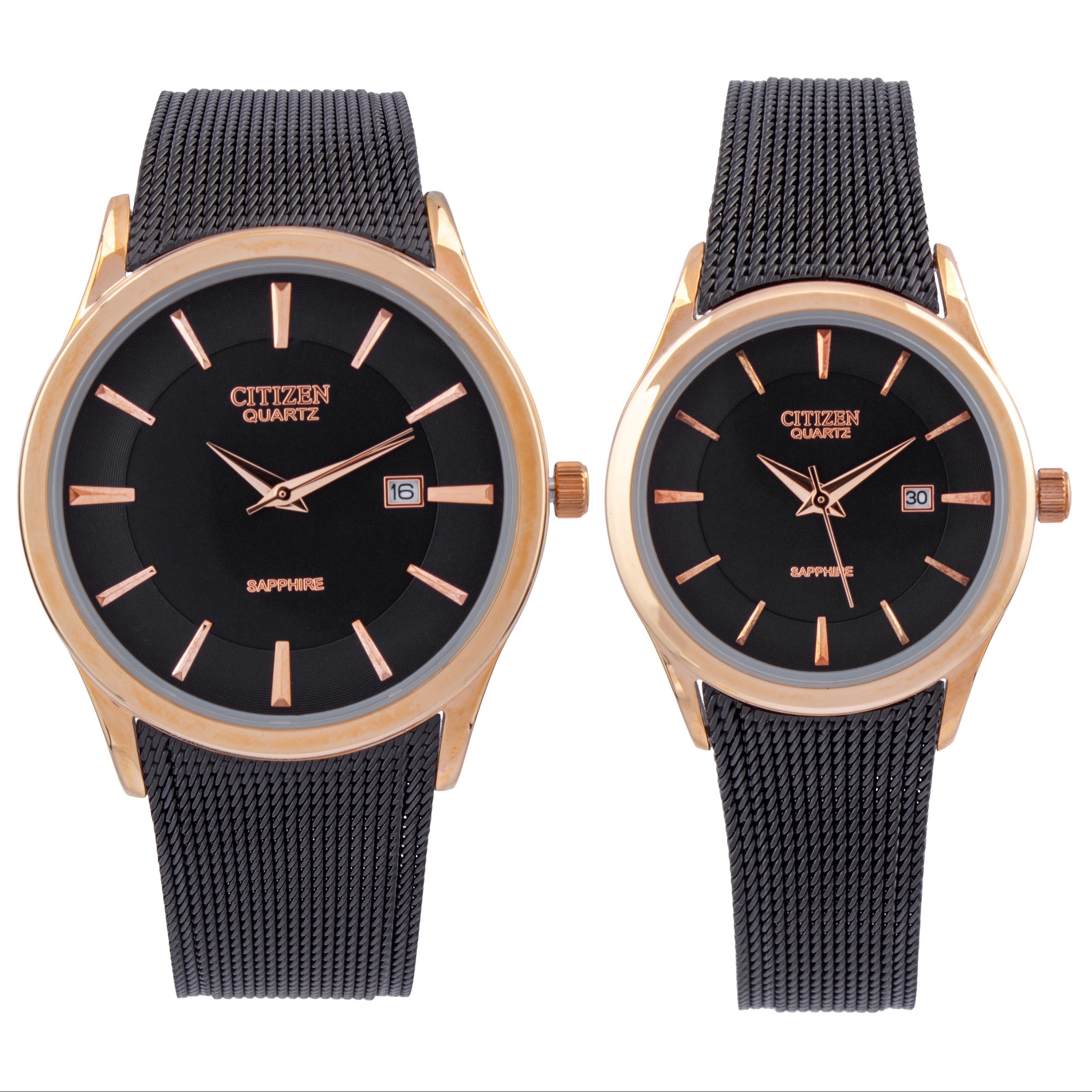 ست ساعت مچی عقربه ای زنانه و مردانه- سیتی زن- مدل WS-62