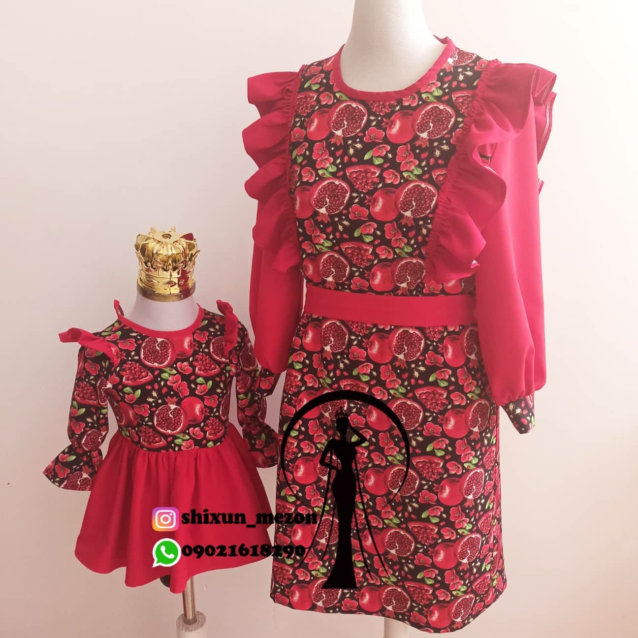 ست پیراهن مادر و دختر یلدا