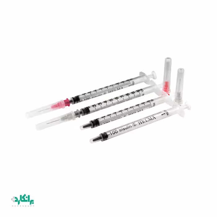 سرنگ انسولین ساده حلما طب لوئراسلیپ سر جدا