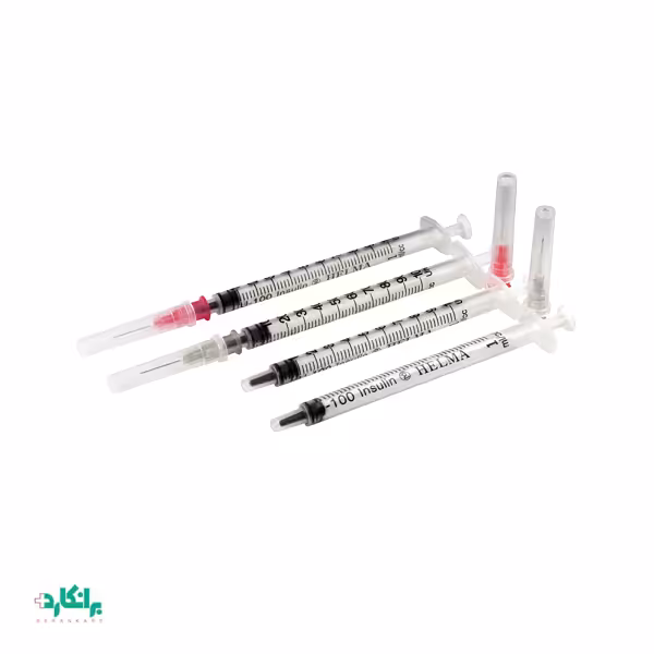 سرنگ انسولین ساده حلما طب لوئراسلیپ سر جدا