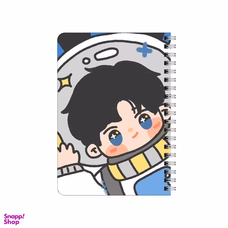 دفترچه یادداشت بامبیلیپ مدل چوبی طرح پسر کهکشانی کد 5742161