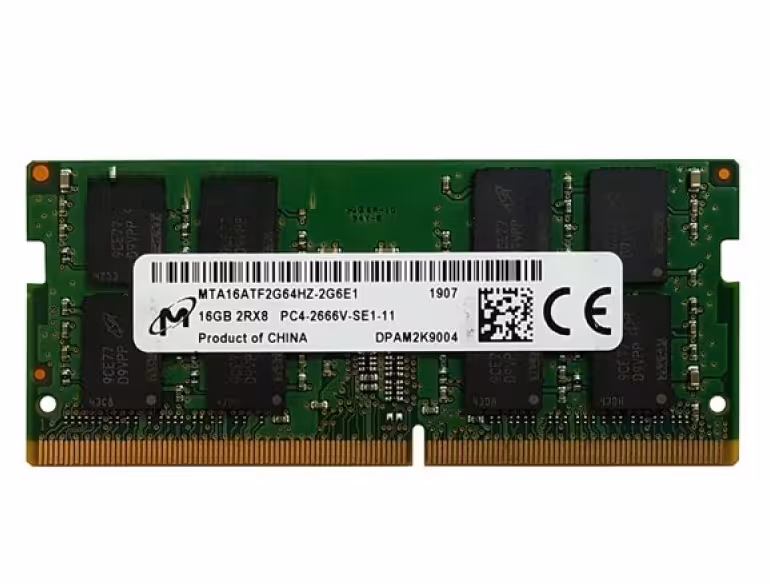 رم لپ تاپ میکرون با حافظه 16 گیگابایت و فرکانس 2666 مگاهرتز