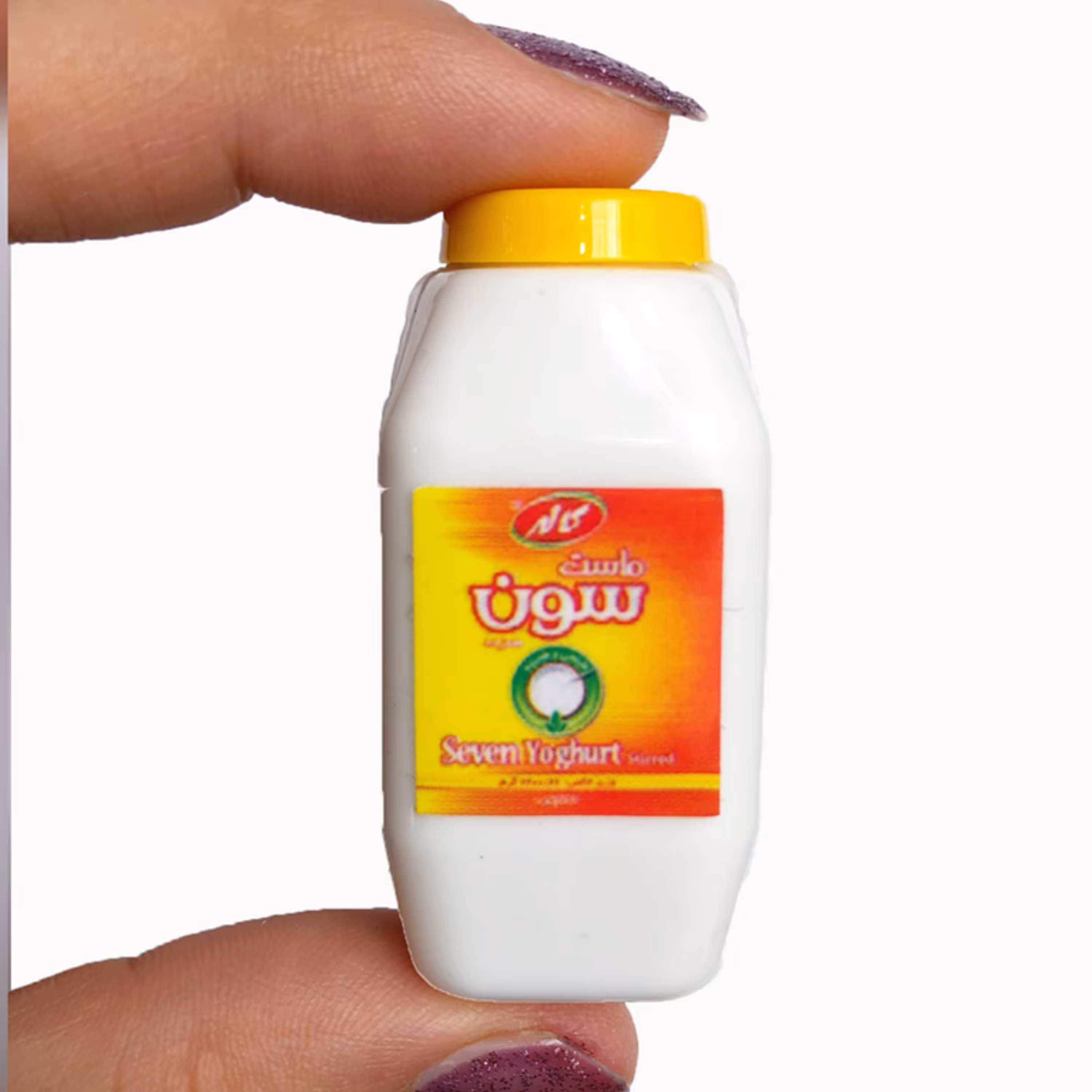 مگنت یخچال مینیاتوری ماست مدل سفید