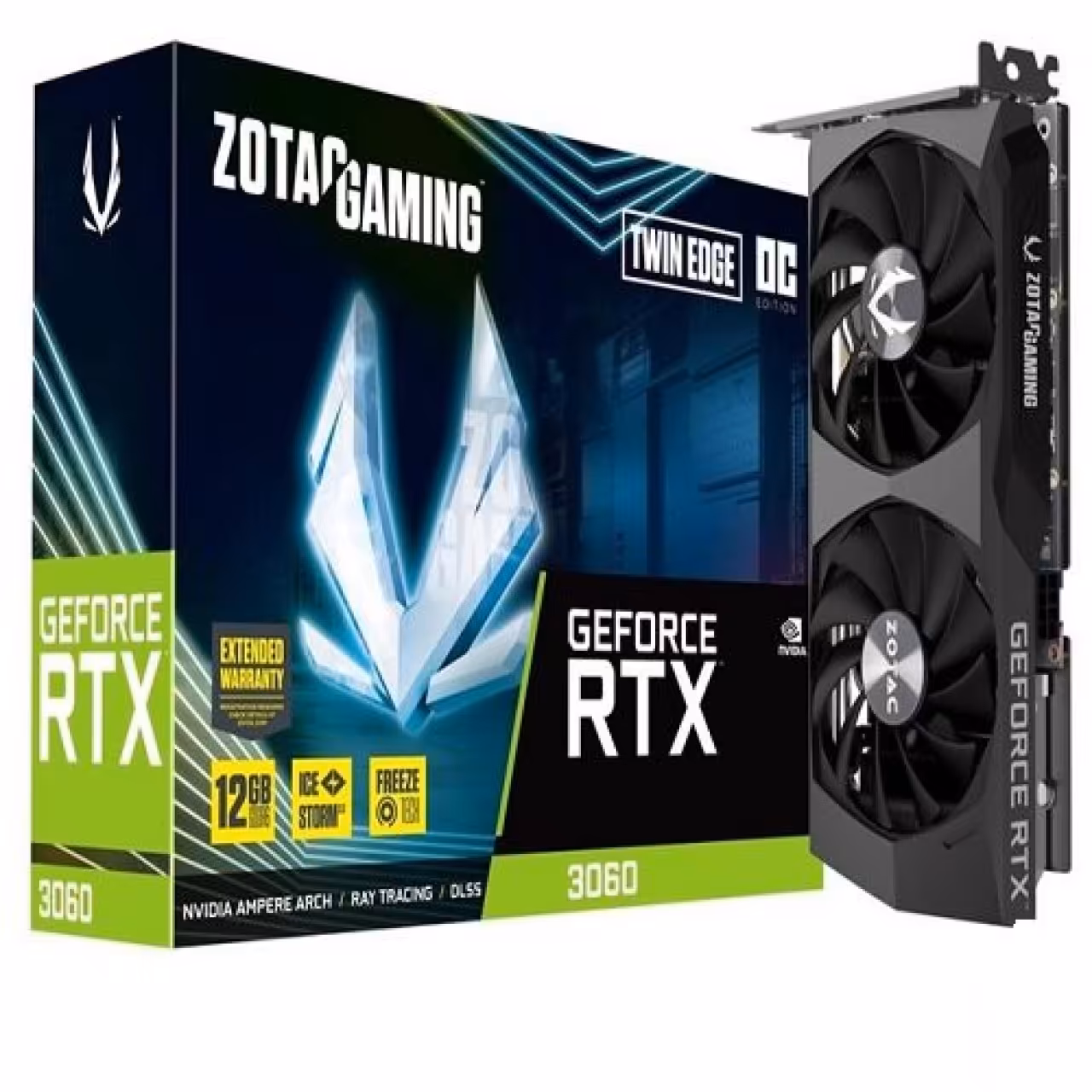 کارت گرافیک زوتک مدل GeForce RTX 3060 Twin Edge 12GB حافظه 12 گیگابایت