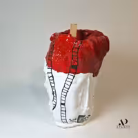 شمعدان دست ساز نقاشی شده طرح تعالی