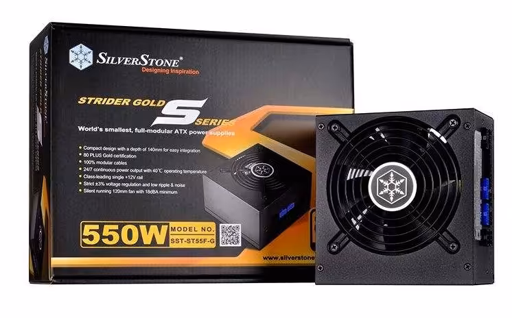 منبع تغذیه کامپیوتر سیلوراستون مدل Strider Gold S SST-ST55F-G