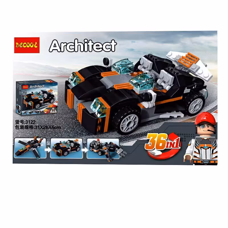 لگو 36 مدل 3122 دارای 256 قطعه ارسال رایگان ARCHTECT DECOOL 