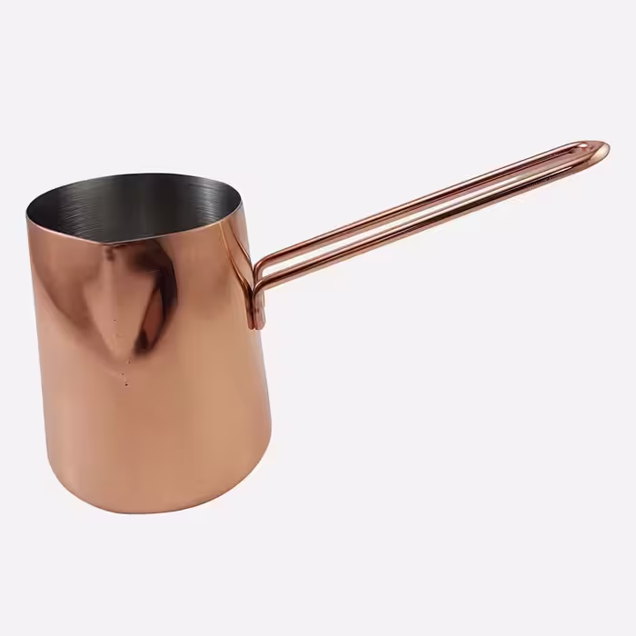 جذوه قهوه استیل طرح مس بزرگ