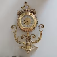 ساعت برنز رومیزی شماطه دار ( زنگدار) ارسال رایگان