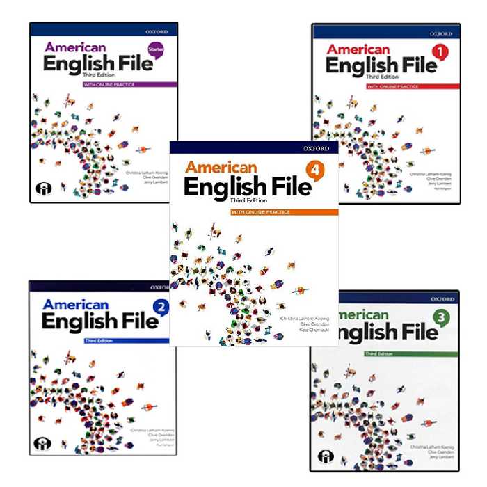 کتاب American English File Third Edition اثر جمعی از نویسندگان انتشارات آریونا 5 جلدی