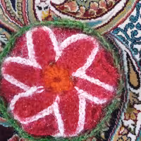 اسکاج گل در رنگ های سبز قرمز ابی سفید دولایه با کاموا سوزنی خوش دست وراحت در اختیار شما دوستان