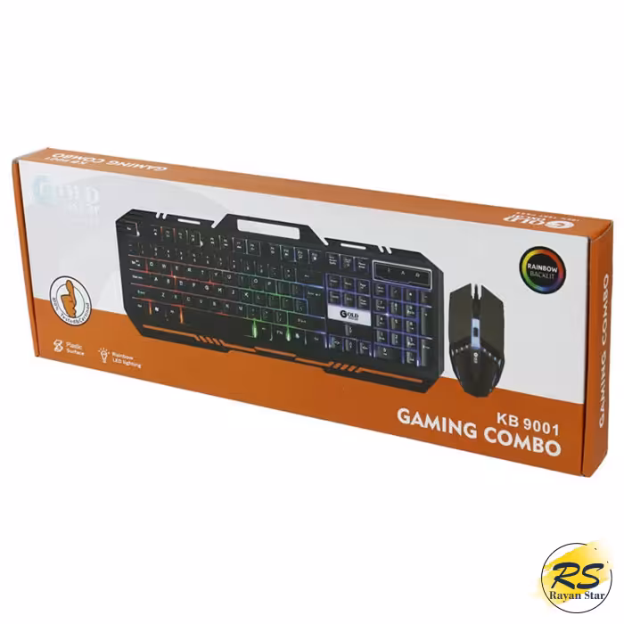 کیبورد و ماوس گیمینگ گلد اسکار مدل KB9001