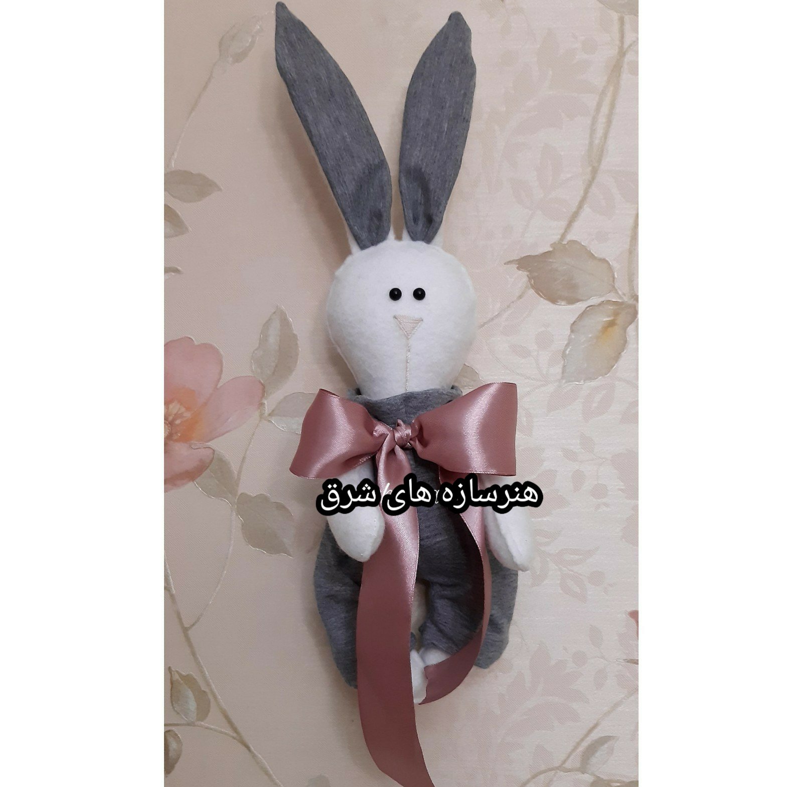 خرگوش دراز گوش نمدی و پارچه ای،با دستان متحرک