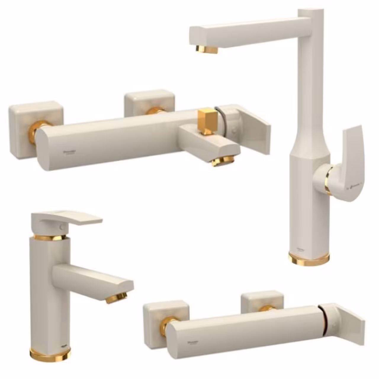 ست شیرآلات شودر مدل یونیک پلاس بسته 4 عددی