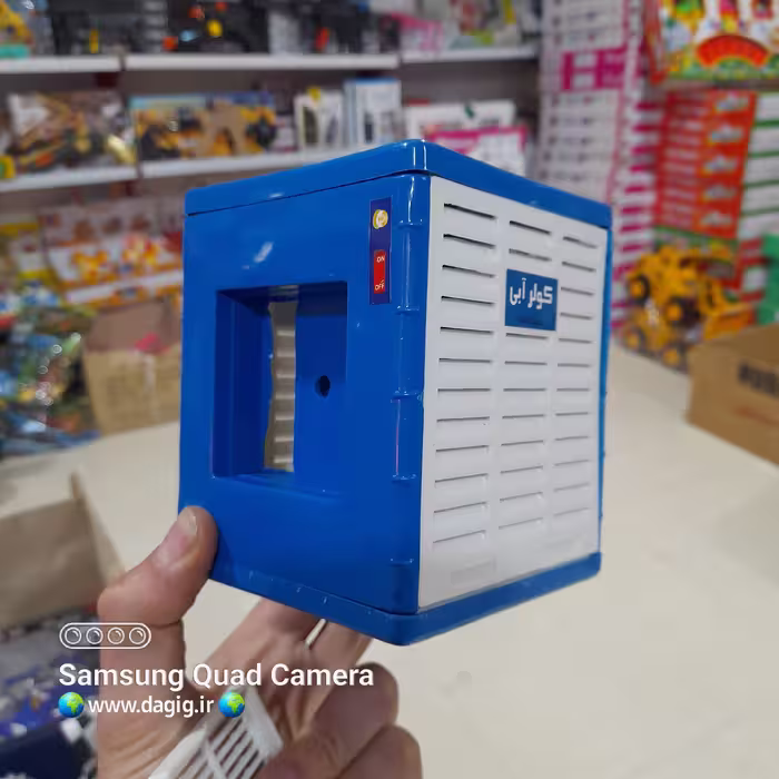 خرید اسباب بازی ماکت کولر آبی دکوری باتری خور به قیمت مناسب