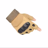 دستکش نیم انگشت رنگ کرم 