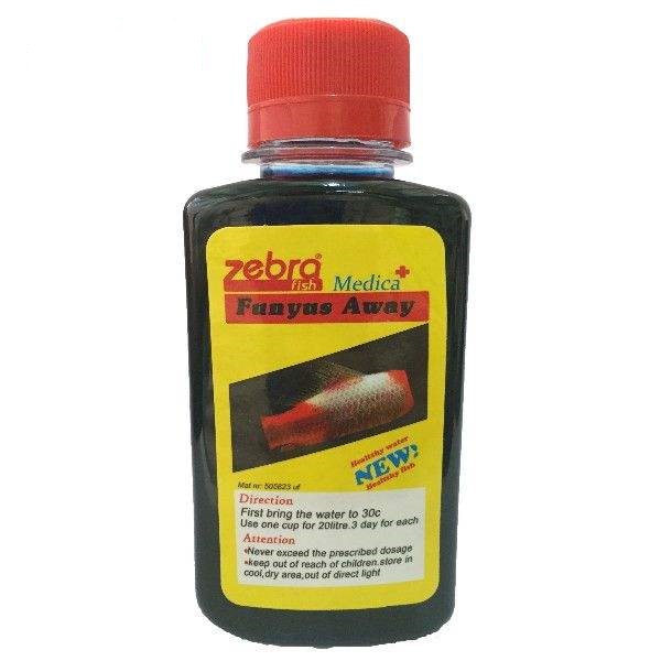 محلول ضد عفونی کننده آب آکواریوم زبرا مدل fn-33 حجم 120 میلی لیتر