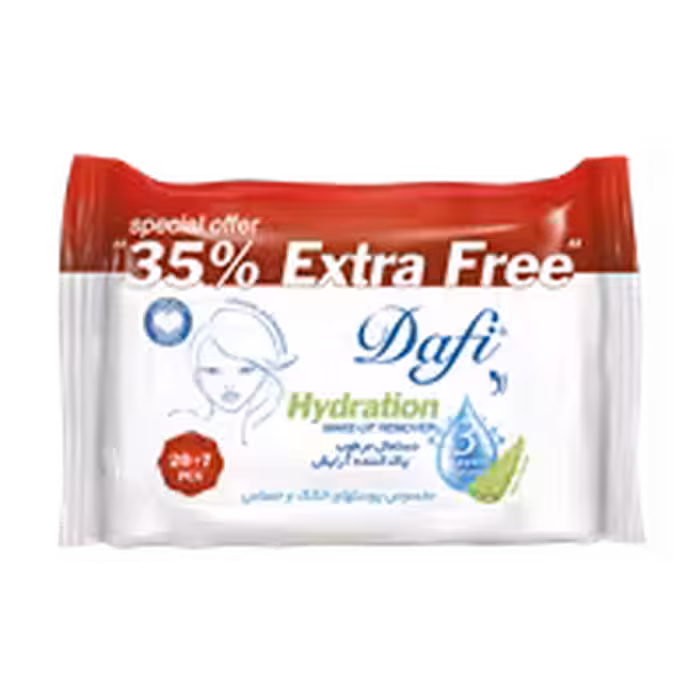 دستمال مرطوب دافی مدل آب رسان - بسته 27 عددی